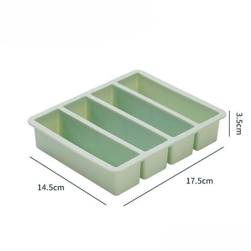 Strip shap Ice Cube Trays Giant Silicone Ice Cubes Square Tray Mold Non-toxic Durable Easy-Release Ice Cube Molds Wine Ice Cube