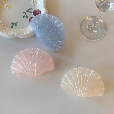 New Korean Symphony Jelly Shell Grab Clip New Back Head Shark Hair Clip Claw Clamp Headwear Girls Women Hair Accessories