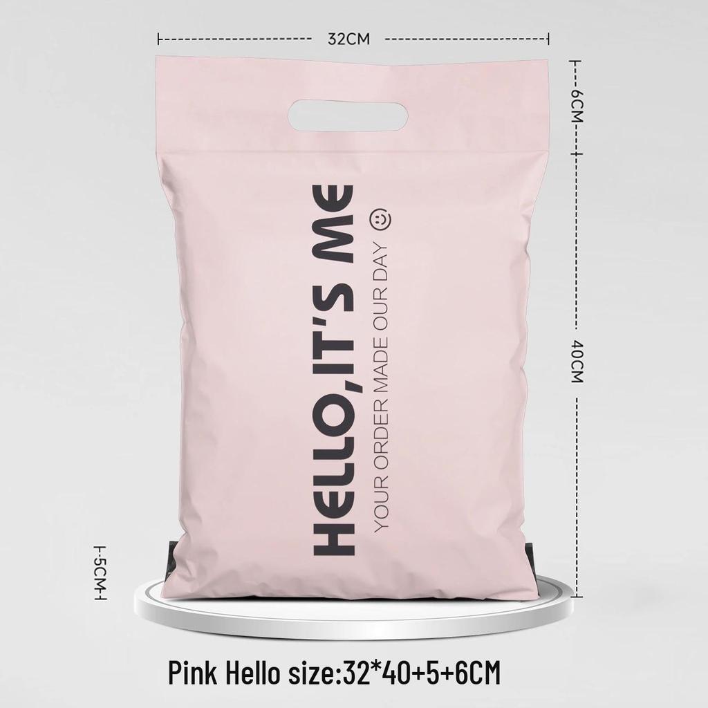 Pink Thickened Express Clothes Packaging Bag - Cute and Durable Handheld Design