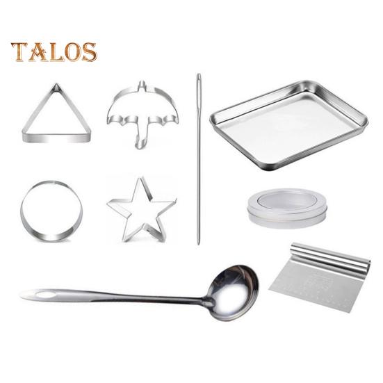 

6 шт. корейских инструментов для приготовления сладостей, формочки для печенья из нержавеющей стали, набор для игры в сахар с кальмарами, зонтик, треугольник, звезда, формы для выпечки тортов для вечеринки A