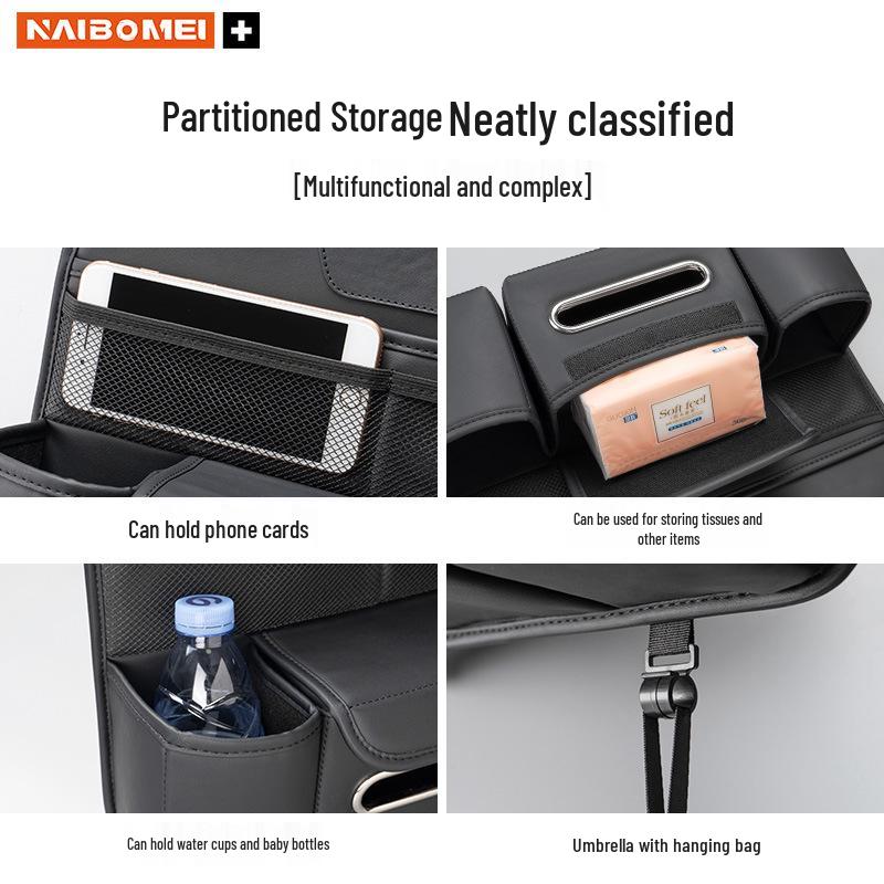 Rear Seat Multi-functional Storage Bag & Cup Holder for Xiaomi SU7/SU7 Ultra