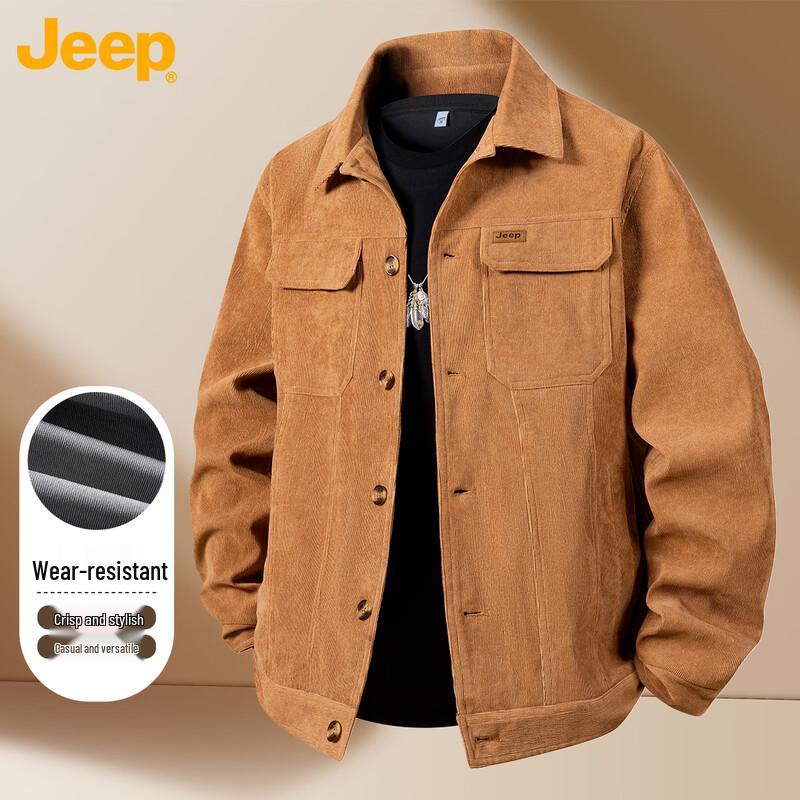 Мужская вельветовая рабочая куртка Jeep в американском ретро-стиле 2XL