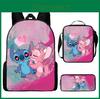 Stitch Backpack Set With Ice Pack And Pencil Case For Primary School Kids
