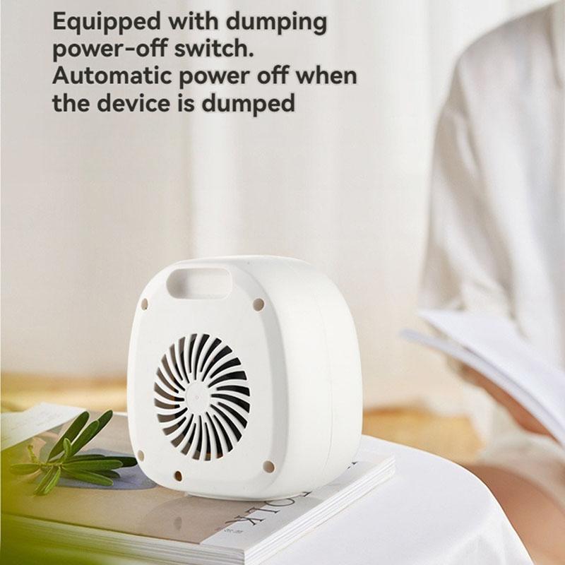 New Mini Heater, Small Desktop Warm Air Fan with Fast Heating, High-Power Portable Electric Heater for Office and Home Use