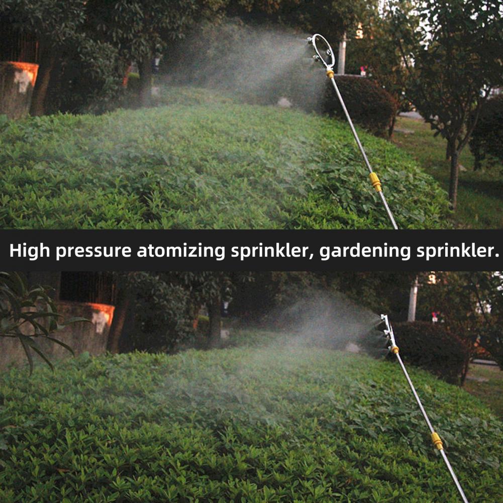 Automatic Watering Garden Hose Easy Assembly Sprinkler Stainless Steel Ring Watering Sprinkler Garden Irrigation Supplies