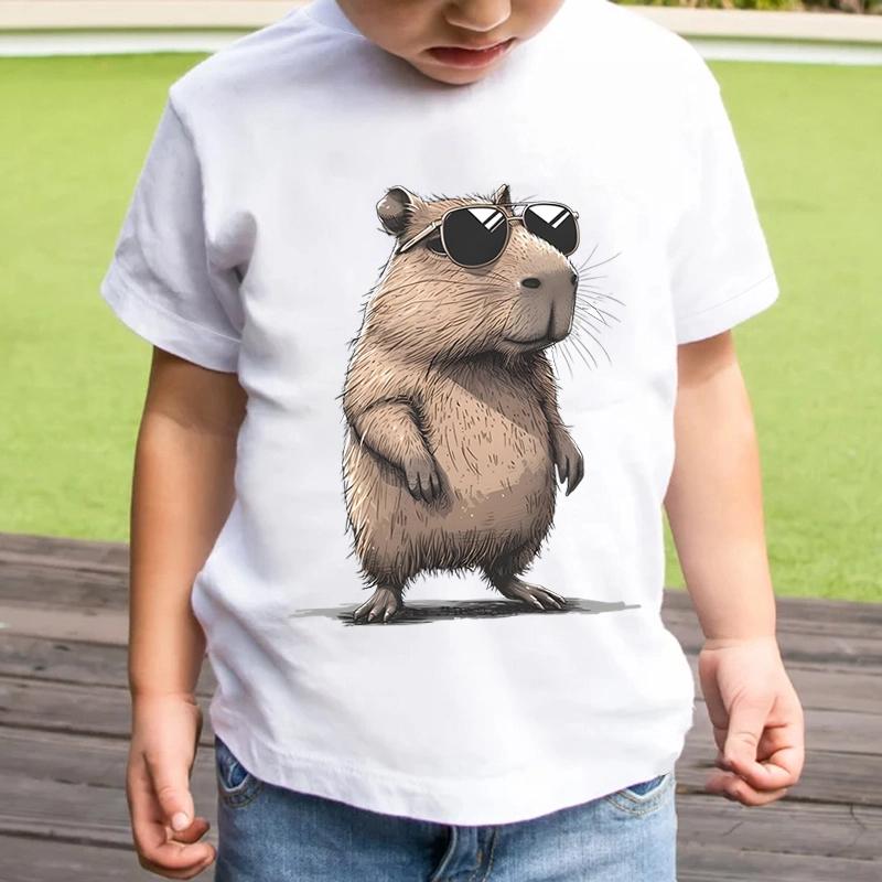 Groundhog Printed Summer Colorful T-shirts for Teenagers and Children Boys and Girls Fun High Quality Short Sleeves Tops T-shirt