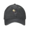 Acoustic Guitar Lite Baseball Cap Vintage Distressed Denim Washed Rock Music Artistic Headwear Outdoor Activities Hats Cap