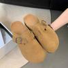Round Head Versatile Fishing Retro Platform Boken Shoes Women's 2025 New Summer Wear Heightening Bag Head Slippers