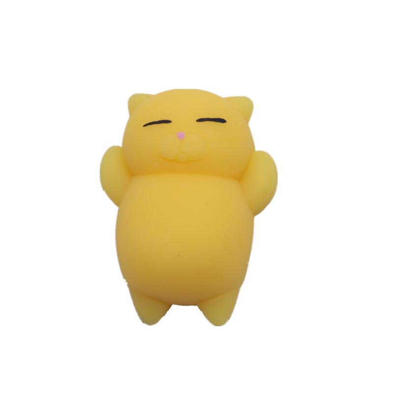 Japan Moe Small Animal Squeeze Toy: Soft Rubber Dumpling Peach