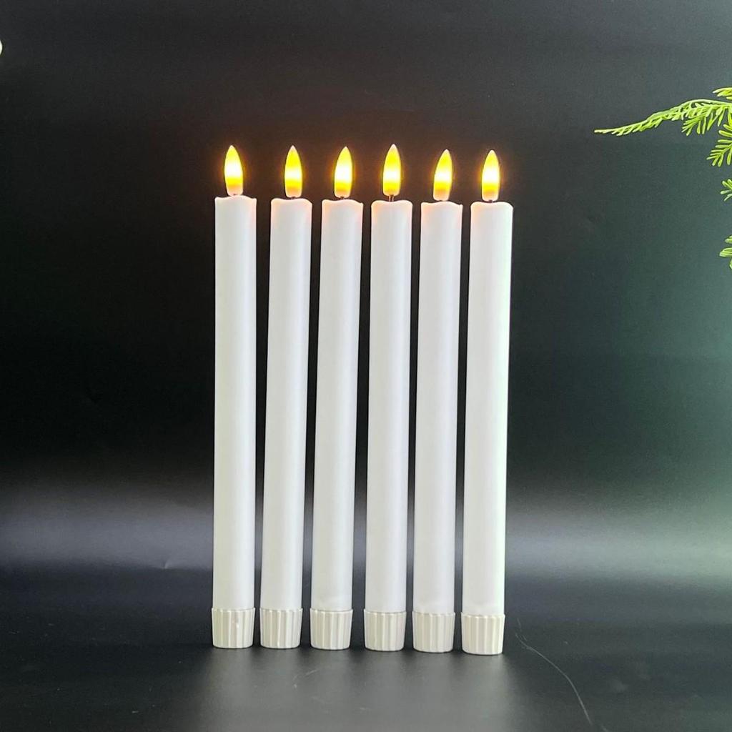 10-Key Remote Long Pole Smokeless LED Candle Lights for Weddings and Celebrations