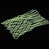 Nightlight Basketball Net Replacement Nylon Glowing Basketball Hoop Rims Net Standard Size Glowing Basketball Net