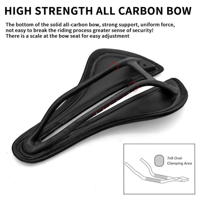 Ultra-Light 140g Full Carbon Fiber Bicycle Saddle Road Mountain Bikes Comfortable Hollow Design