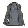 Spring Men's Breathable Outdoor Photography and Fishing Vest with Stand Collar and Logo Print