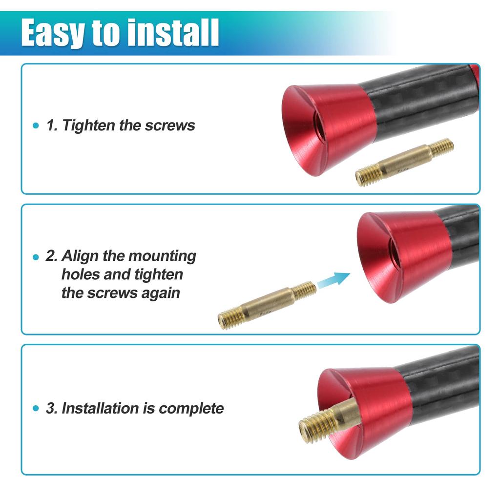 X AUTOHAUX Short Antenna for Car AM/FM Antenna Radio Amateur Radio Antenna High Sensitivity