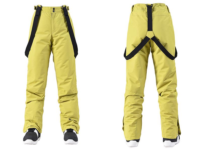 Unisex White Ski Suit Set: Winter Outdoor Snowboard Pants and Jacket for Couples