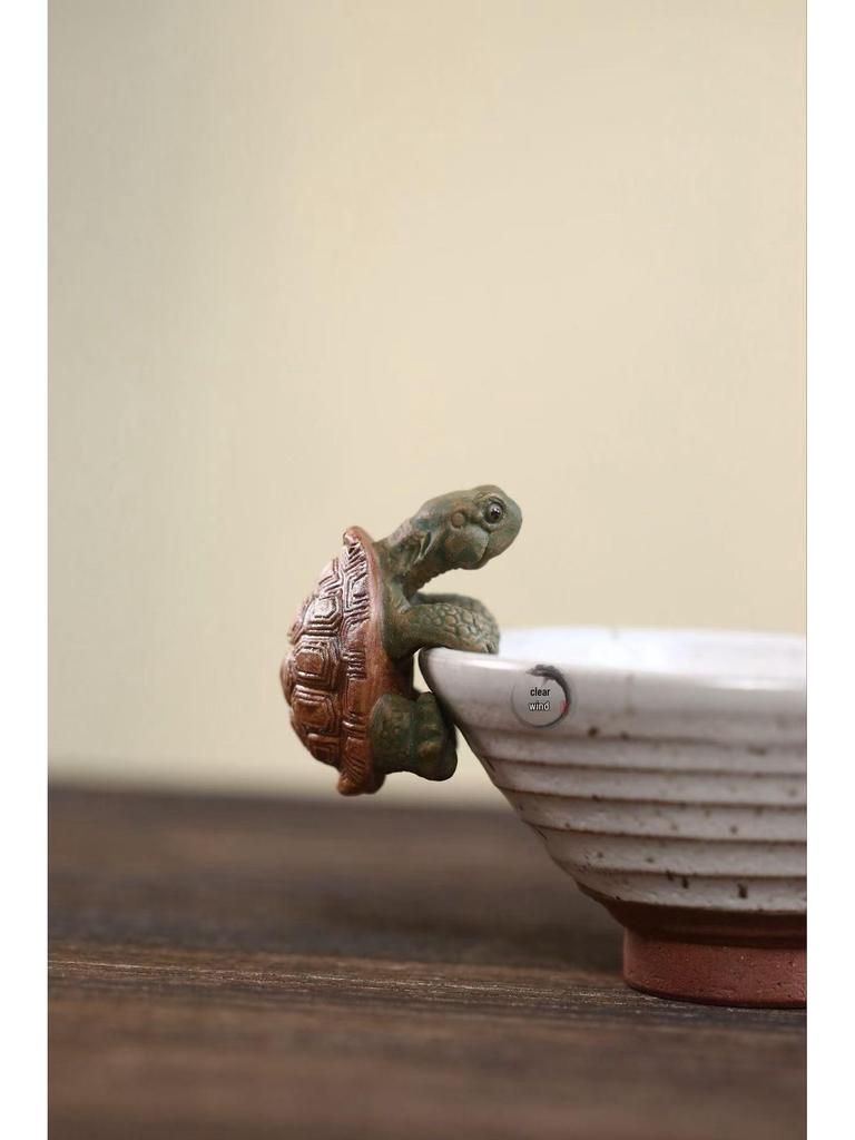 Yixing Zisha Turtle Tea Pet & Incense Holder Ornament