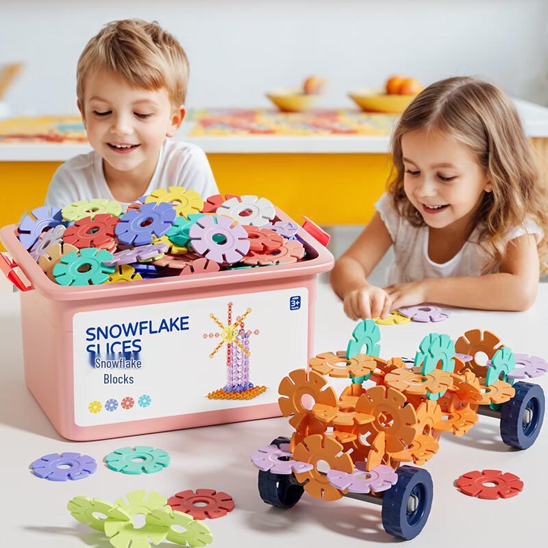Babibu Snowflake Interlocking Building Blocks