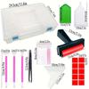New DIY Diamond Painting Dot Diamond 60 Grid Tool Set Diamond Painting Tool Box Transparent Rice Bead Box Jewelry Crystal Storage Box