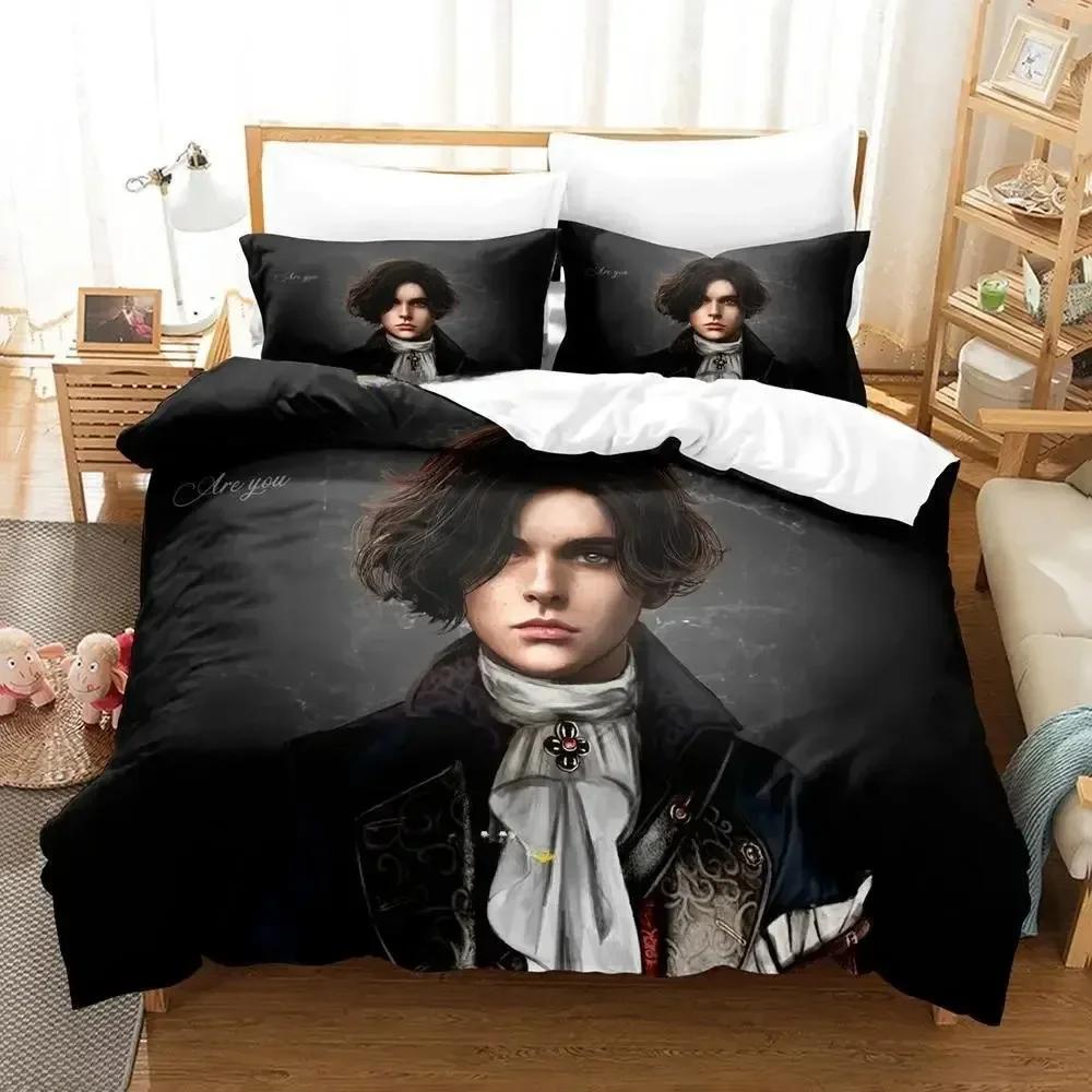 

3D Anime Bed Sheet Set Game Lies Of P Printed Duvet Cover Pillowcase Bedding Set Linen Sheet Quilt Cover Full Queen King Size 70x133cm 2pcs