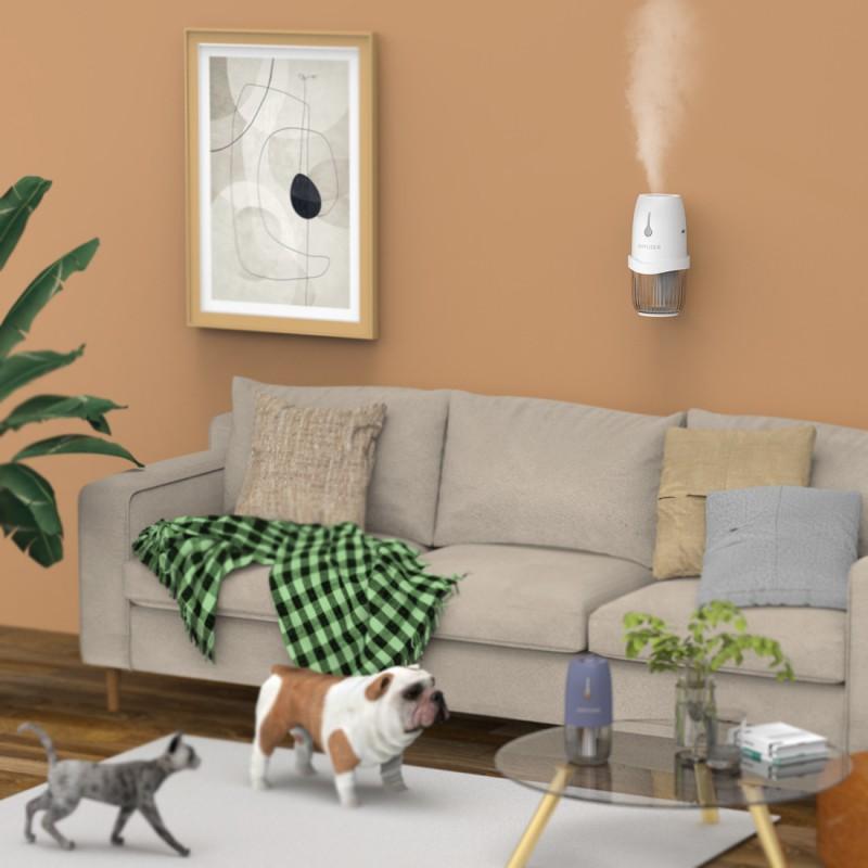 Automatic Scent Diffuser Hotel Bathroom Home Use Battery Operated Air Freshener With Motion Sensor LED Night Light