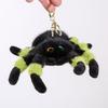 Gray Green Brown Spider Plush Doll With Short Hair For Bag Accessories And Gift Ideas For Girls
