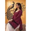 Schönes Party-Wear Römisches Seiden-Kurti-Set Indische Damen Ethnisch Kurz Oberteil Kurta