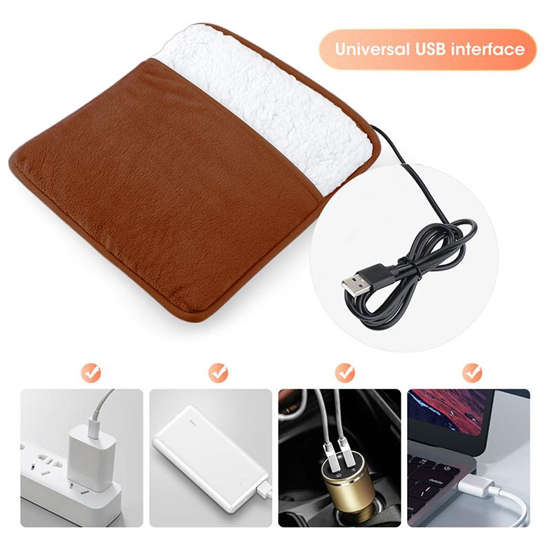 Fußwärmer USB Fußheizung Thermische Fußheizmatte Weiches Plüsch Warme Fußabdeckung Elektrische Heizung Fußwärmer Für Zuhause Schlafzimmer