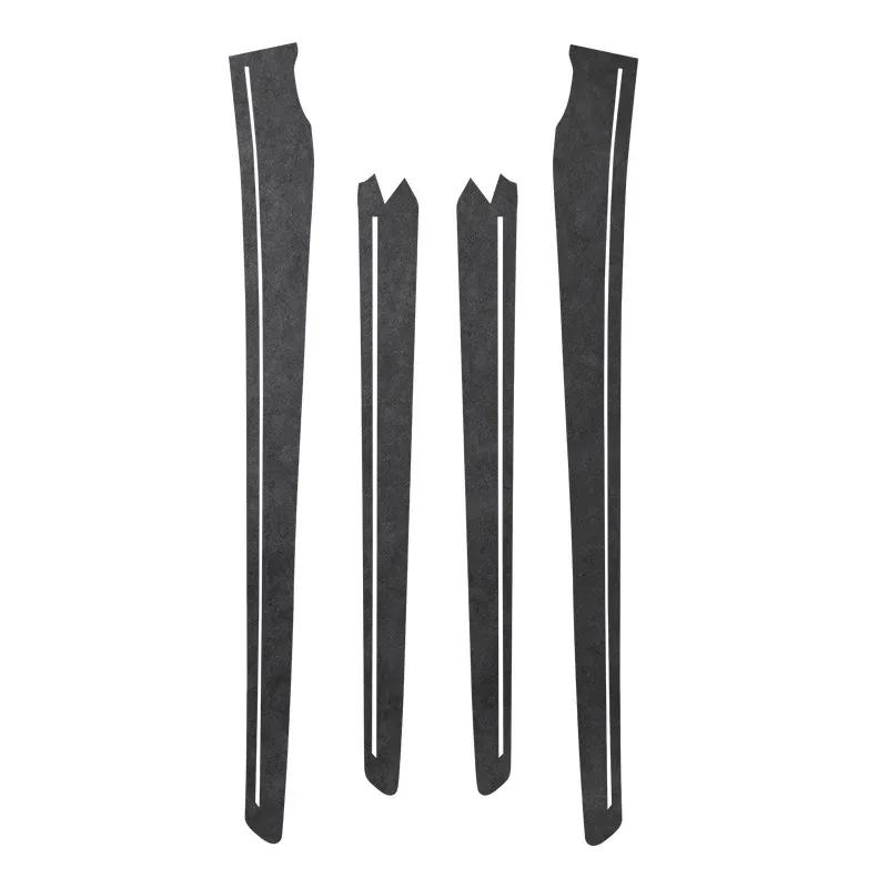 For Tesla Model Y Juniper 2025 Car Door Handle Side Trim Armrest Strip Alcantara Suede Ultra-thin Interior Decor Accessories