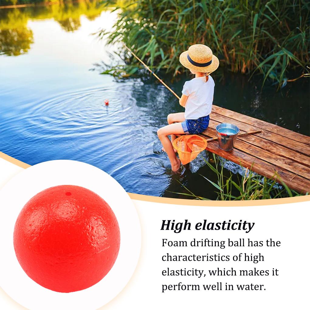 100 Pieces 10mm/12mm/14mm Lightweight Fishing Baits Wear-resistant Drifting Beads Lure Fishing Drifts Ball for River Sea