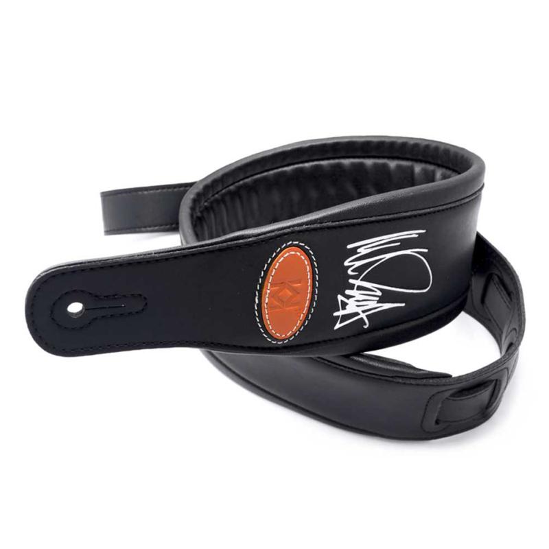 Neil Zaza-signed Leather Electric Guitar Strap Bass Strap Widen Thickened Strap