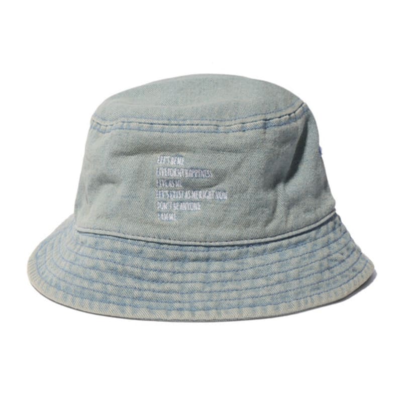 

MAGOODGAN Головной убор 9301 Выцветший светло-индиговый джинсовый панама FREE