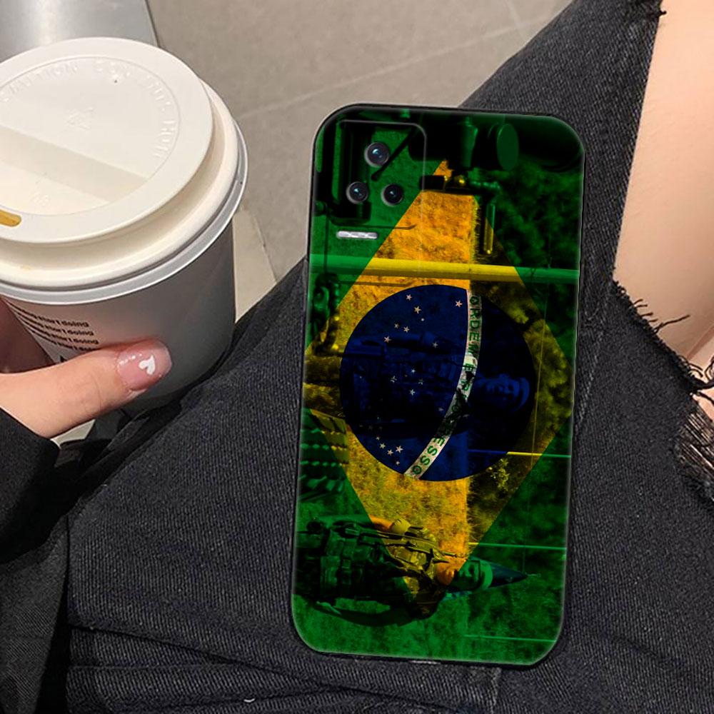 National Flag Of Brazil Soccer Phone Case For OPPO RENO 15 15F 14 14F 13 13F 12 11 11F 10 8T 8 7 6 5 4 4F LITE Plus Case Cover