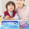 Multicolor DIY 3D Paper Sticker Enlightenment Craft Sticker Decals  For Kids
