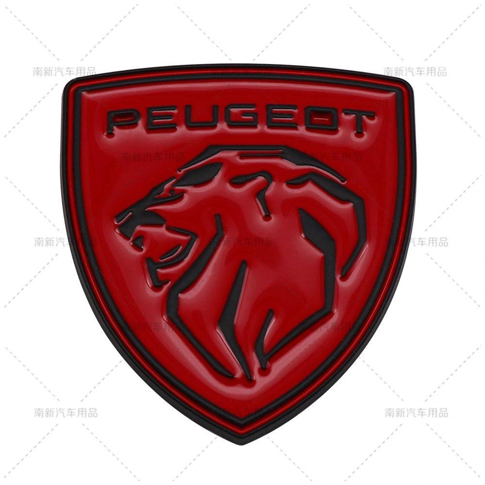 Emblème Métallique d'Aile Latérale de Voiture Badge Lion pour Coffre Arrière pour Peugeot GT LINE 107 308 306 106 Rifter 206 208 307 407 3008 207 2008 508