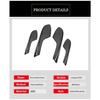 4x Carbon Fiber Look Interior Door Armrest Panel Trims For Honda Civic 2016-2020
