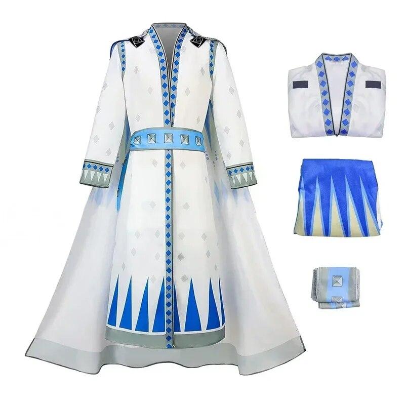 Re Magnifico Wish Cosplay Cappotto Cintura Mantello Costume Wish Re Travestimento Uomo Adulto Bambino Abiti Halloween Carnevale Costume per Gioco di Ruolo