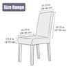 100% Waterproof PU Chair Cover Anti-dirty Leather Fabric Elastic Chair Covers Anti-Scratch Stretch Seat Case for Dining Room 1PC
