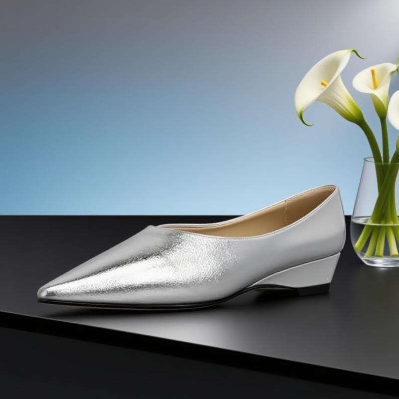 Fashion Pointed Toe Women Flats Shoes Summer Fashion Sandals Elegant Shallow Shoes Dress Lolita Woman Loafers Shoes 2025 Mujer Zapatos