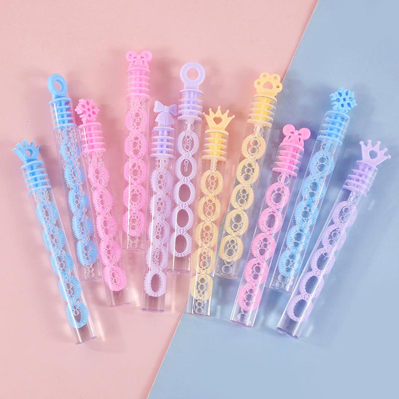 10/20pcs Colorful Bubble Soap Bottle Tubes with Bubble Water Kids Birthday Party Favors Guests Gift Toy Goodie Bag Pinata Filler
