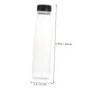 JECOMPRIS 10-Piece Empty Clear Food-Grade Plastic Bottles with Lids for Juice, Water, and Beverages, with Sealed Screw Caps