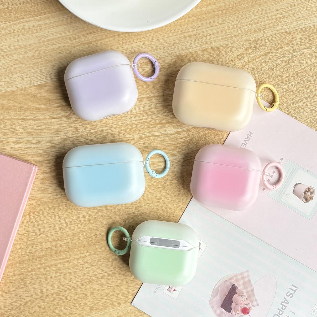 Cute Chic Macaron Series Colore Smudging Matte Earphone Protective Case Cover For AirPods 1 2 3 4 Pro Pro2 Pro3