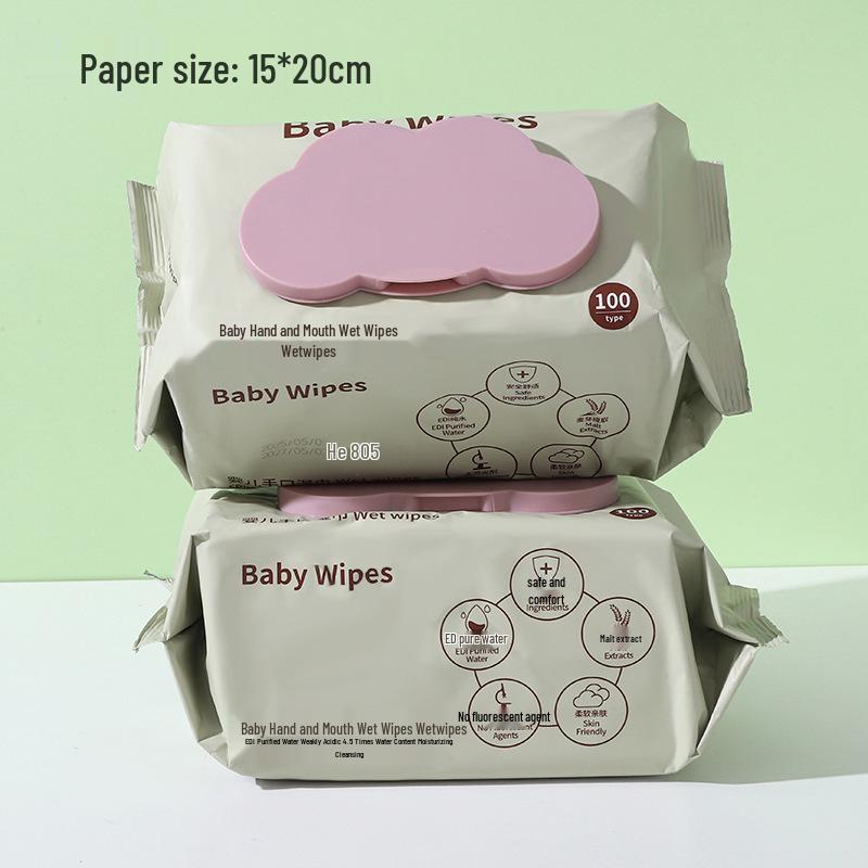 Reines Wasser Baby Hand- und Mundtücher - Großpackung mit 80 Stück zur Gesichts- und Handreinigung