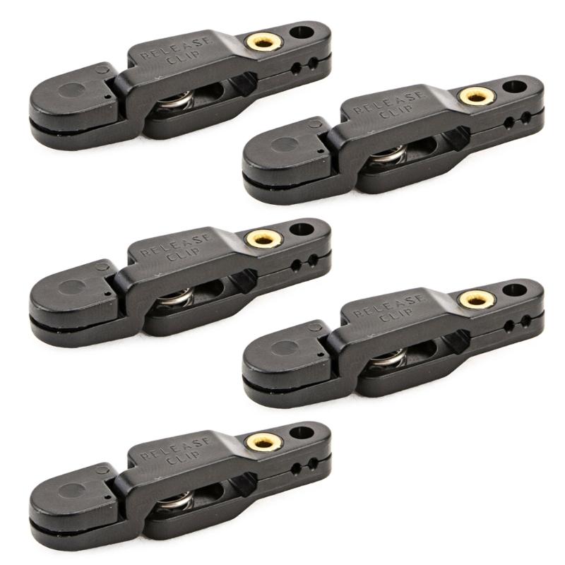 5 Pcs Portable Fishing Downrigger Clips Heavy Tension Snap Release Clips Leads Line Clip Padded Release Clips Durable чёрный