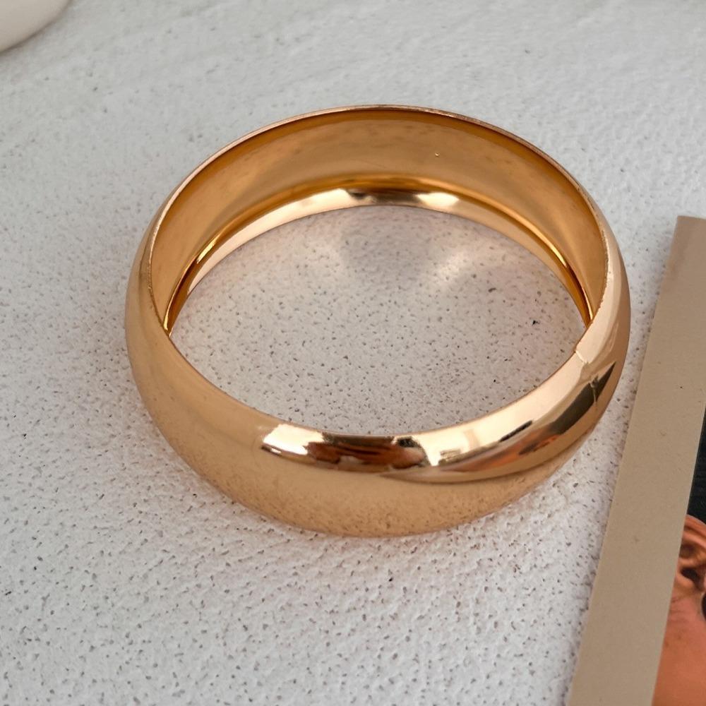 Thick Design Irregular Bangle Bracelets Chunky Style Resin Acrylic Bangles For Women Men золотой