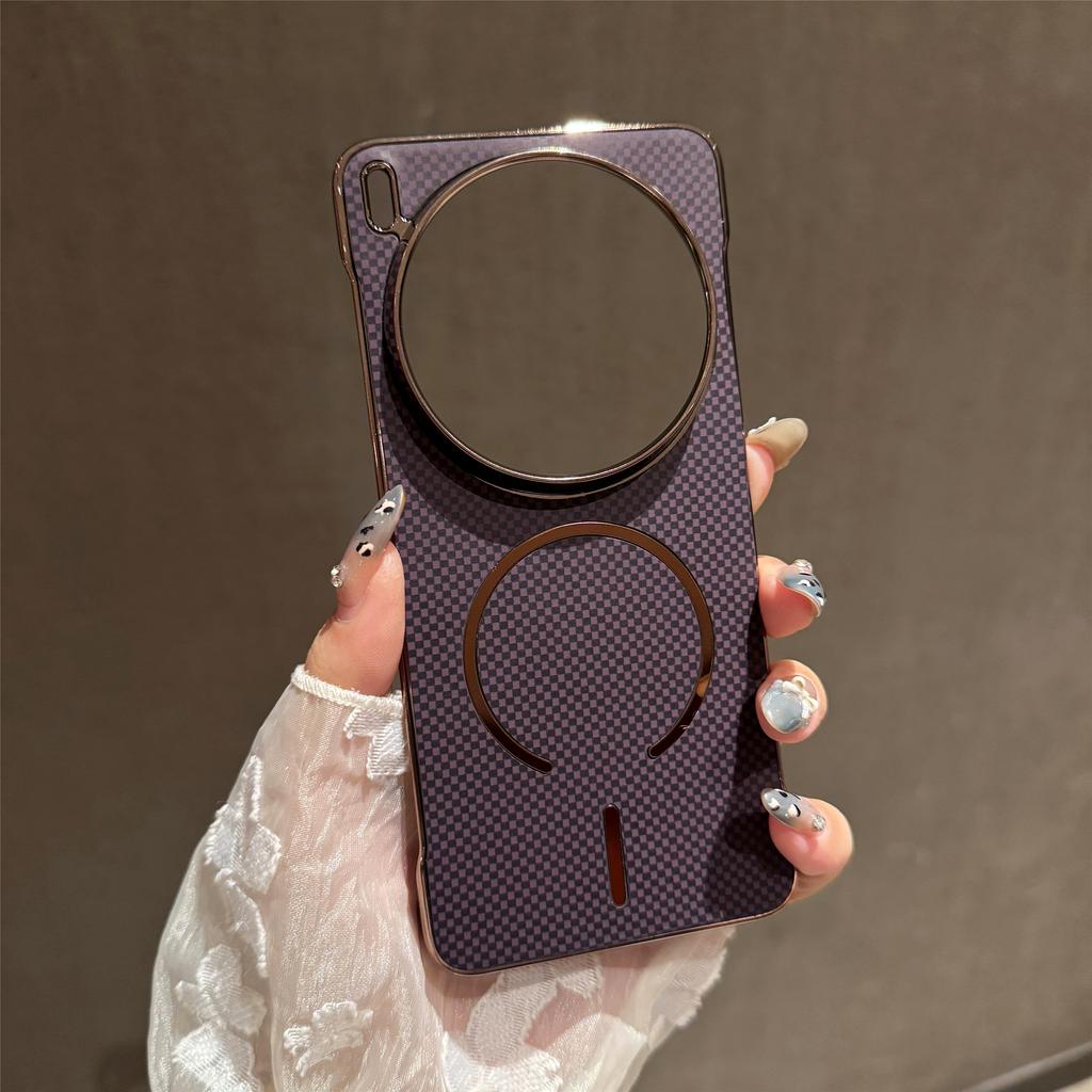 Electroplating Borderless Magnetic Phone Case For VIVO X200 S Pro Mini Ultra For Magsafe Wireless Charge Cooling Slim PC Cover