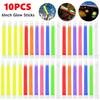 10pcs 4 Inch Camping Glow Sticks Waterproof Concert Party Light Stick with Hook Non-toxic Hiking Camping Grow Festival Supplies