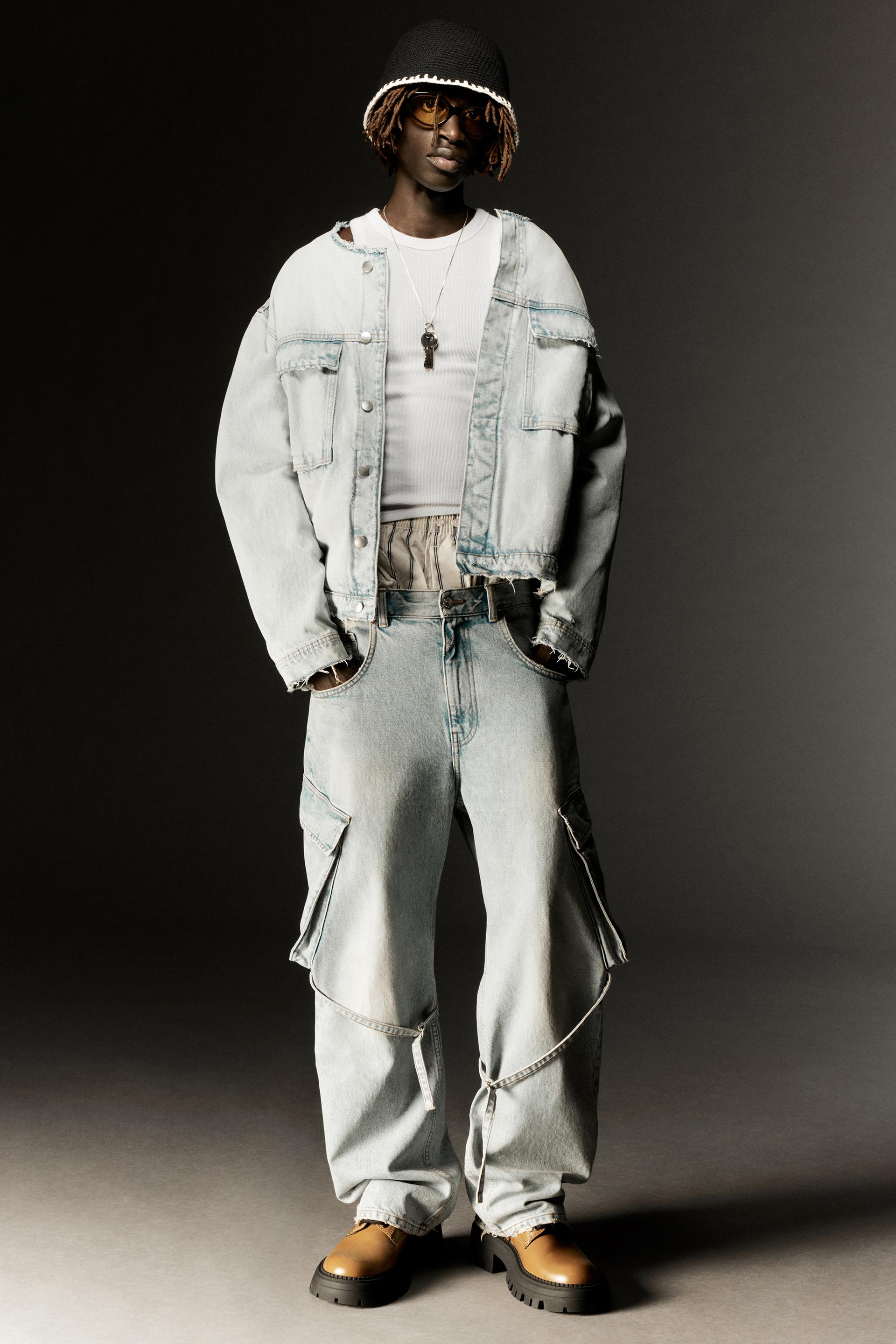 

ДЖИНСЫ КАРГО ШИРОКОГО КРОЯ