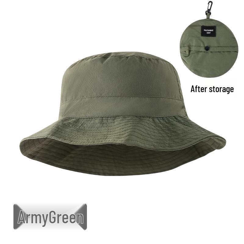 

Унисекс Быстросохнущая Водонепроницаемая Панама-Ведро для Рыбалки с Защитой от УФ-лучей для Весенних/Летних Активностей на Открытом Воздухе армия зеленый