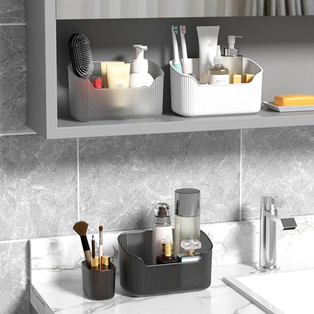 Large Capacity Makeup Container Standing Sundries Container Cosmetic Storage Box  Swab