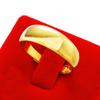 Elegant Gold-Plated Brass Open Ring for Couples: Thickened Vietnamese Sand Gold Finish for Men & Women